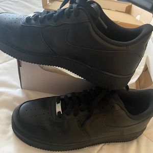 Nike, Black Airforce 1 size 12